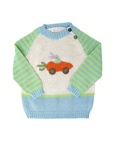 Melange Collection Boys' Knit Carrot Car Easter Sweater - Baby, Little Kid In Neutral