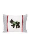 Melange Collection Brown Bear Mini Pillow In Grey
