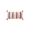 Melange Collection Cable-knit Lumbar Pillow In White