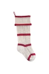 Melange Collection Cable-knit Stocking In Ivory