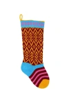 Melange Collection Colorful Stocking In Red