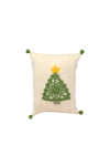 Melange Collection Crochet Tree Mini Pillow In Ivory