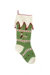 Melange Collection Dog Stocking In Green
