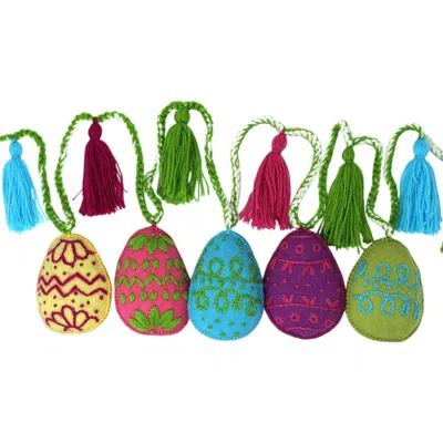 Melange Collection Easter Egg Garland In Brights