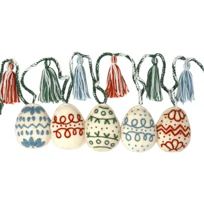 Melange Collection Easter Egg Garland In Pastels