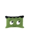 Melange Collection Halloween Monster Mini Pillow In Green