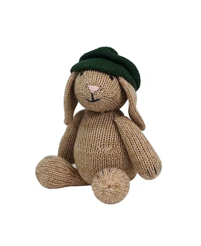 Melange Collection Knit Cotton Newsboy Bunny - Ages 0+ In Brown