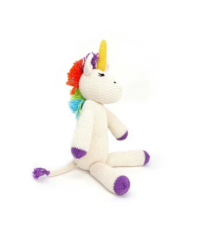 Melange Collection Knit Cotton Unicorn - Ages 0+ In Animal Print