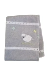 Melange Collection Lamb Baby Blanket In Grey