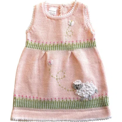Melange Collection Babies'  Lamb Dress In Pink