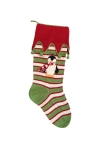 Melange Collection Penguin Stocking In Green
