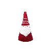 Melange Collection Santa Cone Pillow, 15" In Red