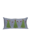 Melange Collection Tree Farm Lumbar Pillow In Grey