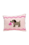 Melange Collection Valentine Puppy Dog Mini Pillow In Pink