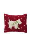 Melange Collection Westie Dog Mini Pillow In Red
