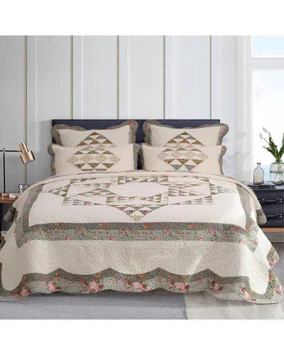 MELANGE DISCONTINUED MELANGE HOME STAR OF BETHLEHEM PATCHWORK QUILT SET