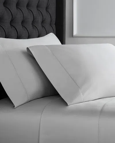 Melange Hemstitch 1000 Thread Count Easy Care 6pc Sheet Set In Gray