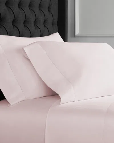 Melange Hemstitch 1000 Thread Count Easy Care 6pc Sheet Set In Pink