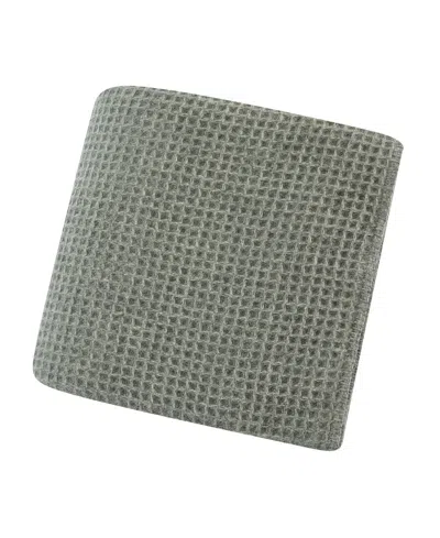 MELANGE 100% WOOL WAFFLE WEAVE BLANKET, KING