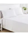 Melange Mélange Home 300 Thread Count Double Scalloped Embroidery Sheet Set In White