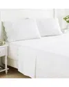 Melange Mélange Home 300 Thread Count Double Scalloped Embroidery Sheet Set In White