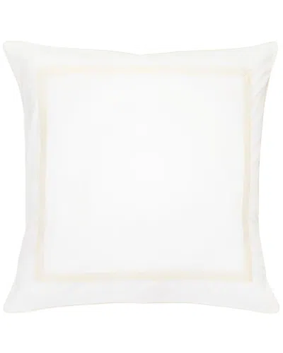 MELANGE MÉLANGE HOME PERCALE CLASSIC DOUBLE BORDER EURO SHAM SET