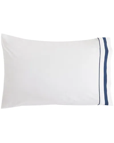 MELANGE MÉLANGE HOME PERCALE CLASSIC DOUBLE BORDER PILLOWCASES