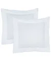Melange Mélange Home 300 Thread Count Percale Cotton Elizabeth Lace Embroidery Euro  Shams