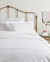 Melange 300tc Percale Single Embroidered Stripe Duvet Set