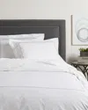 Melange Home 300 Thread Count Percale Single Embroidered Stripe Duvet Set
