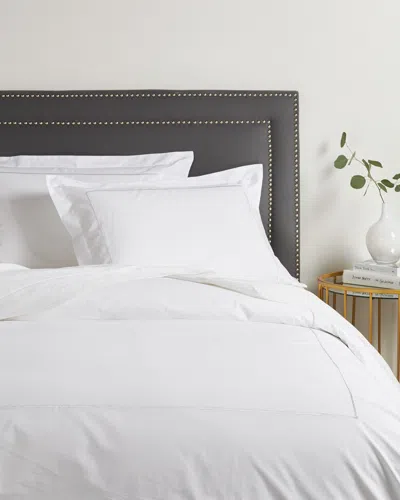 Melange Home 300 Thread Count Percale Single Embroidered Stripe Duvet Set