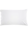 Melange Home 300 Thread Count Scallop Frame Embroidery Percale Cotton  Pillowcases In Pink