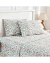 Melange Mélange Home 400 Thread Count Arts & Crafts Floral Pillowcase Set In Multi