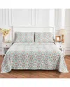 Melange Mélange Home 400 Thread Count Arts & Crafts Floral Sheet Set In Multi