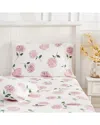 Melange Home 400 Thread Count Hydrangea Pillowcases In Pink