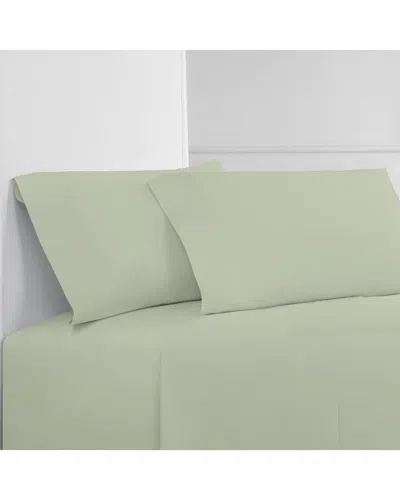 Melange Home Mélange Home 400 Thread Count Pleat Sheet Set With Bonus Pillowcases In Green