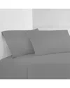 Melange Home 400 Thread Count Pleat Sheet Set With Bonus Pillowcases In Grey