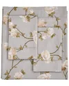 Melange Mélange Home 400tc Sateen Cotton Alabaster Rose Hemstitch Sheet Set In White