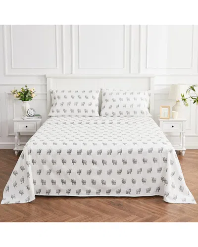 Melange Mélange Home 400 Thread Count Sheep Sheet Set In Grey