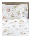 Melange Rose Bouquet Sheet Set In White