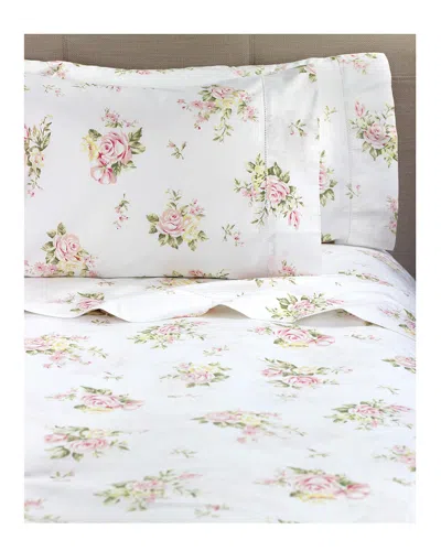 MELANGE MÉLANGE HOME 400TC ROSE BOUQUET SHEET SET