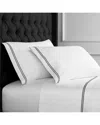 Melange Home 600 Thread Count Embroidered Sheet Set In White