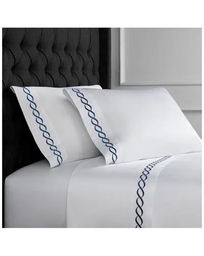 Melange Home Rope Embroidered 600tc Cotton Sheet Set
