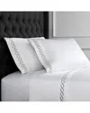 Melange Home Rope Embroidered 600tc Sheet Set