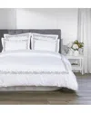Melange Home Floral Vine Embroidery 3pc Duvet Set In Grey