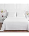 Melange Home 600 Thread Count Scallop Rope Embroidery Cotton Sheet Set In Grey