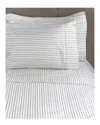 Melange Home Bamboo Stripe 400 Thread Count Sheet Set In Gray
