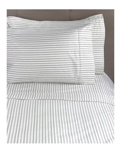 MELANGE MÉLANGE HOME BAMBOO STRIPE 400 THREAD COUNT SHEET SET