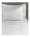 Melange Home Bamboo Stripe 400 Thread Count Sheet Set In Gray