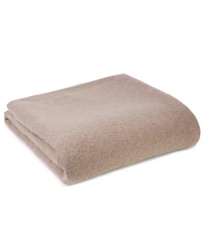 Melange Cashmere Lambswool Blanket, Full/queen In Oatmeal